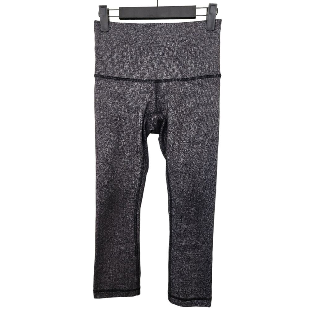 Lululemon Wunder Under High-Rise Waist Cropped Herringbone legging 4